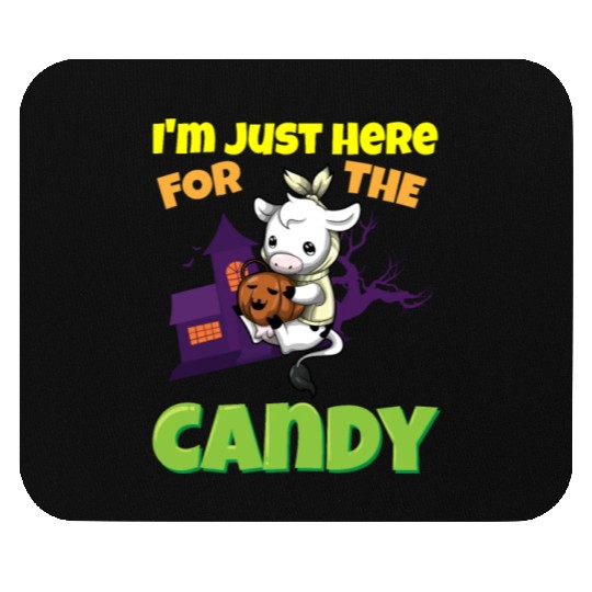 I'm Just Here For The Candy Scary Halloween Beast Mouse Pads