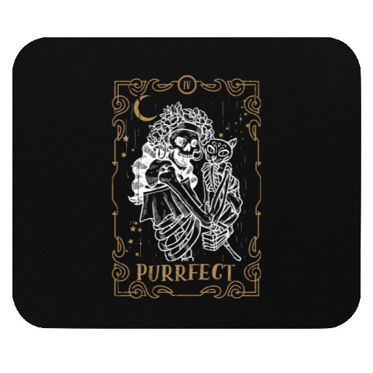 Kawaii Cat Tarot Card Occult Club Gothic Animal Mouse Pads
