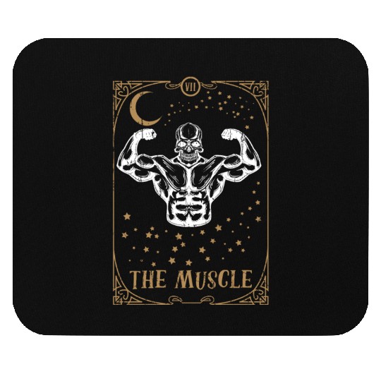 Gym Tarot Card Occult Club Gothic Muscle Workout Mouse Pads