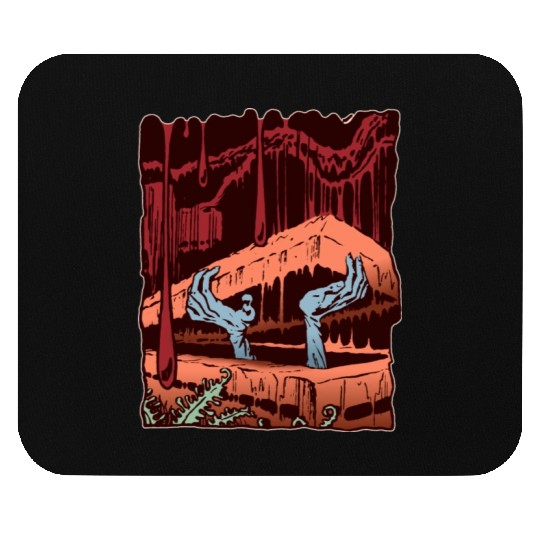 Zombie Coffin Mouse Pads