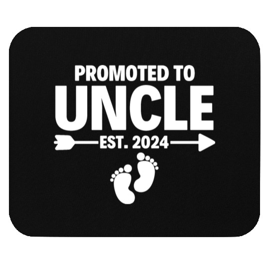 Promoted To Uncle Est 2024 Father s Day Mouse Pads