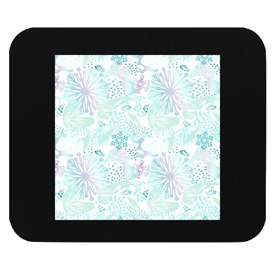 Abstract Winter Pattern Mouse Pads