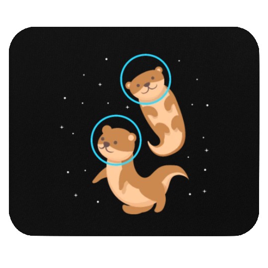 Otter Space Stars Mouse Pads