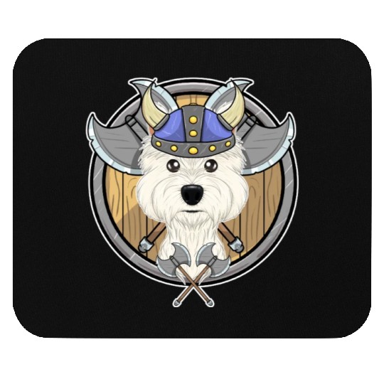 West Highland Terrier I Valhalla I Viking Mouse Pads