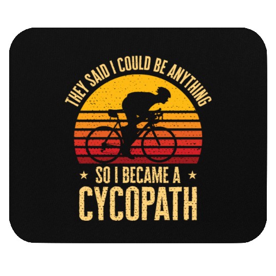 Funny Cycling Riders Cyclist Bicycle Mountain Mouse Pads