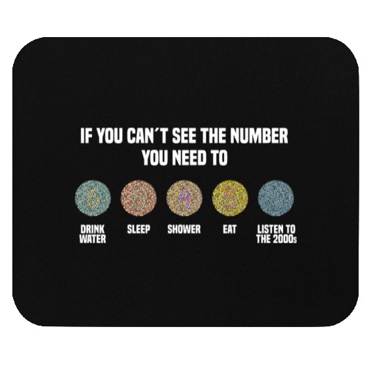 Ishihara Numbers - Listen To The 2000s Mouse Pads