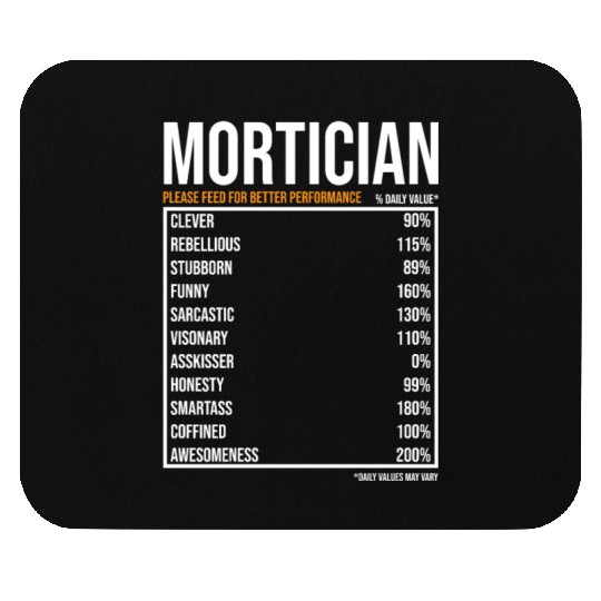 Mortician Daily Value funny Mortician Mouse Pads