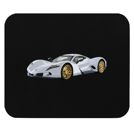 Silver car Mouse Pads