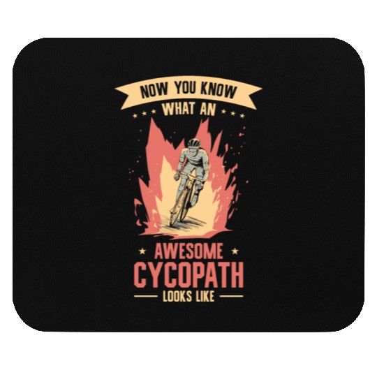 Funny Cycling Riders Cyclist Bicycle Mountain Mouse Pads