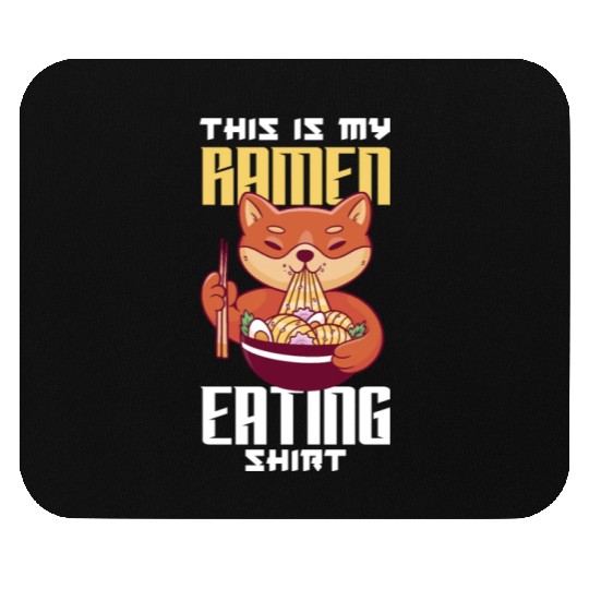 This Is My Ramen Eating Mouse Pads Funny Ramen Gift
