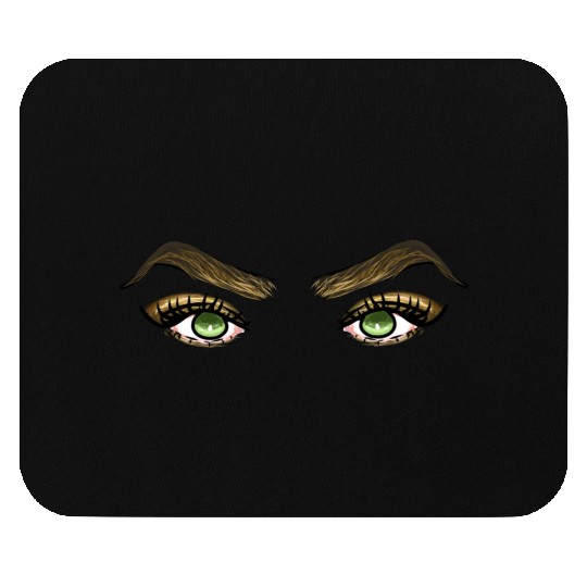 Eye icon peep eye green Mouse Pads