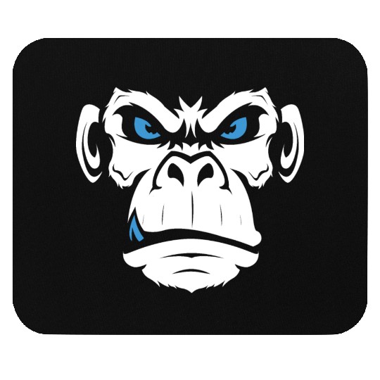 Monkey Head Angry Monkey Face Mouse Pads