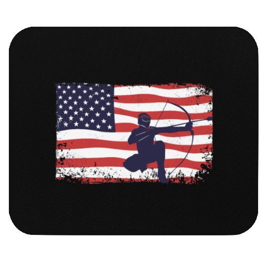 American flag Arrowtag Mouse Pads