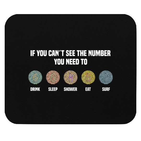 Ishihara Numbers - Surf Mouse Pads