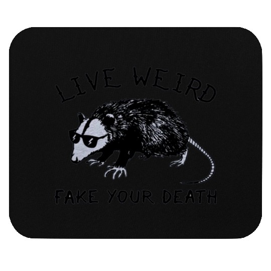 Live Weird Possum Mouse Pads