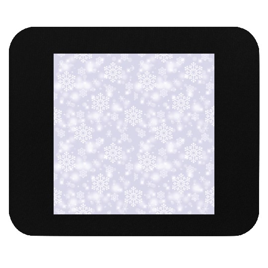 Lavender Snowflakes Pattern Mouse Pads