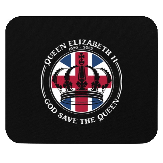 UK British Queen Elizabeth II God Save The Queen Mouse Pads