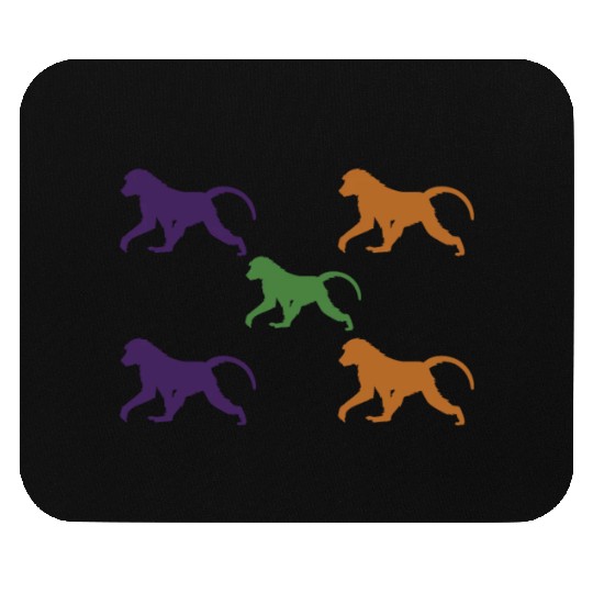 5 Baboons Monkey Mouse Pads