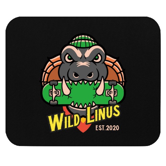 Skating Crocodile by Wild Linus Germany Mouse Pads