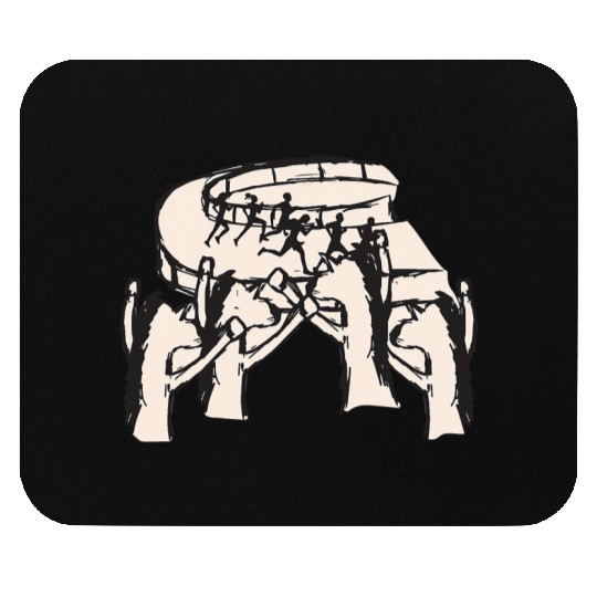 Horses Betting On Humans Racing Equestrian Gift Mouse Pads