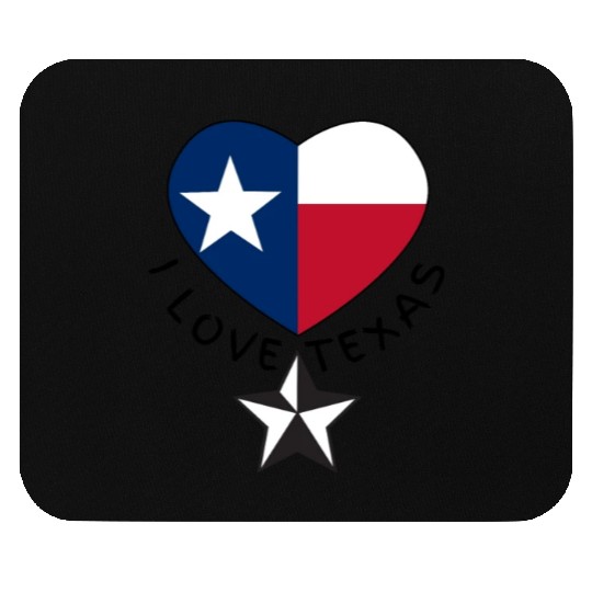 Show your love for Texas with I Love Texas Design Mouse Pads