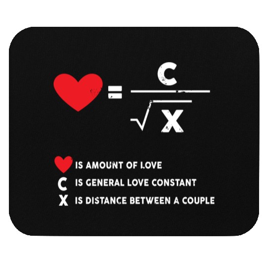 amount of love math Mouse Pads