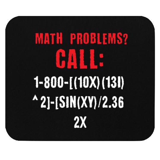 math problem call Mouse Pads