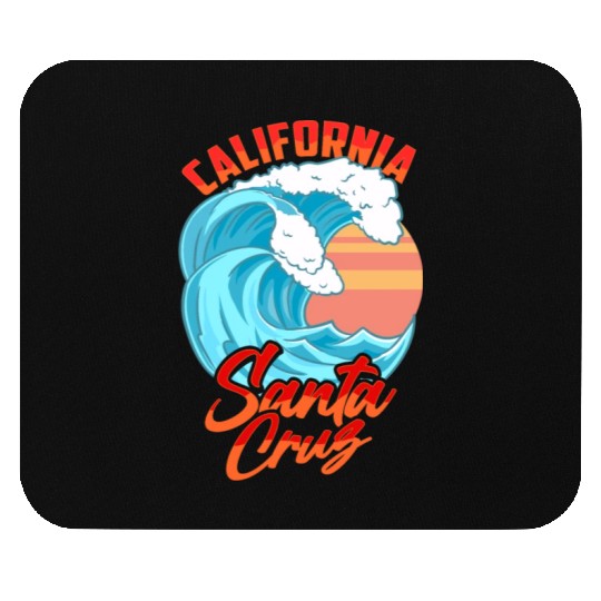 Santa Cruz California Waves Surf Beach Mouse Pads