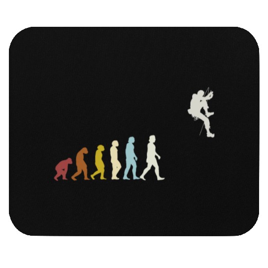 Climbing Evolution Mountaineering Bouldering Mouse Pads