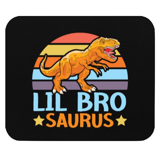 Lil Bro Saurus Best Bro Ever Brotherhood Dinosaur Mouse Pads