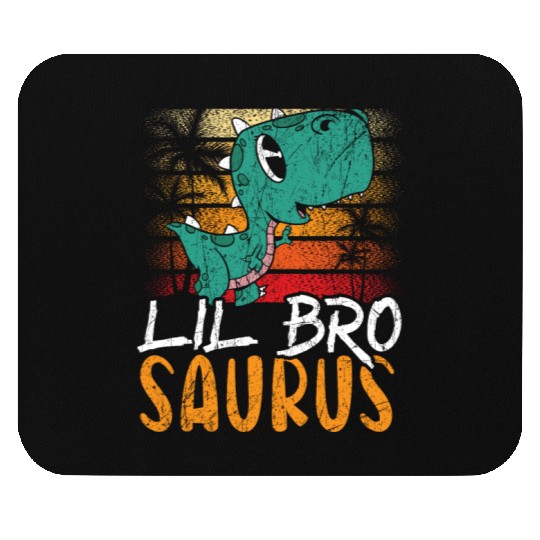 Lil Bro Saurus Best Bro Ever Brotherhood Dinosaur Mouse Pads