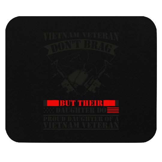 A Vietnam Veteran Dad Mouse Pads