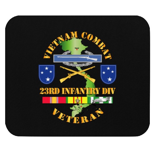 Vietnam Combat Infantry Veteran w 23rd Inf Div SSI Mouse Pads