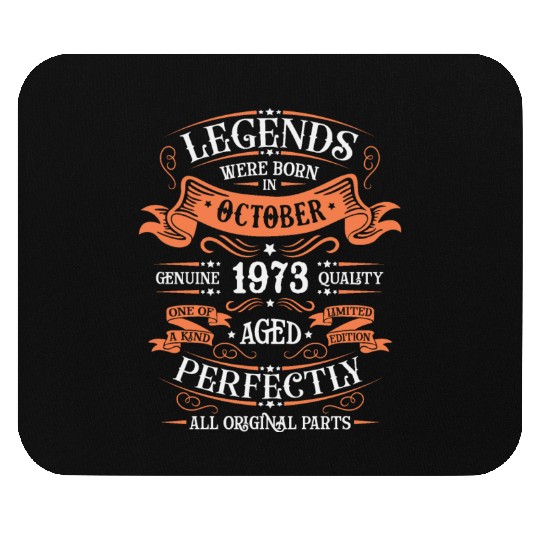 October 1973 - Birthday in October Mouse Pads
