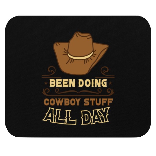 Cowboy Barn Bull Rider Rodeo Country Western Gift Mouse Pads