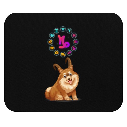 Funny Dog Lover Horoscope Capricorn Zodiac Sign Mouse Pads