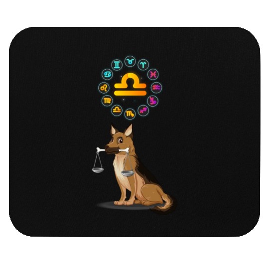 Funny Dog Lover Horoscope Libra Zodiac Sign Cool Mouse Pads