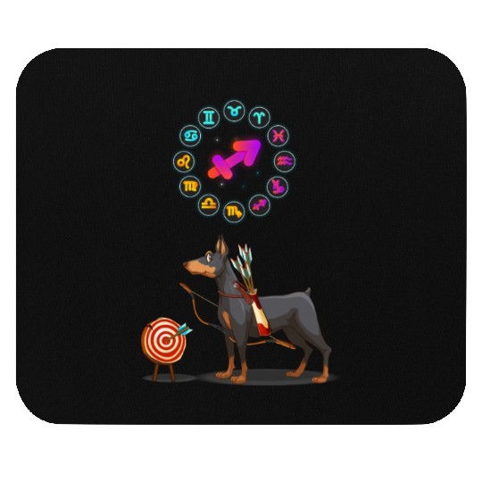 Funny Dog Lover Horoscope Sagittarius Zodiac Sign Mouse Pads