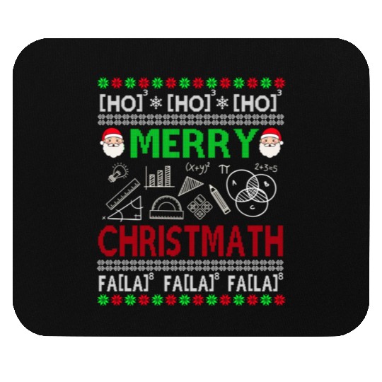 Christmas Math Teacher Mouse Pads Ugly Christmas Math