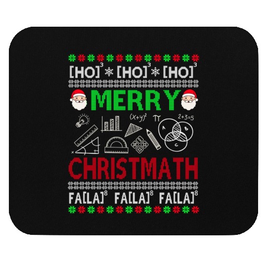 Christmas Math Teacher Mouse Pads Ugly Christmas Math