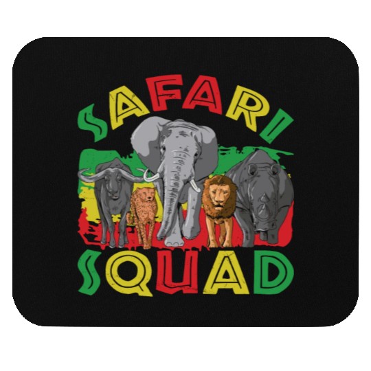 Safari Lifestyle Lion Gang Animal Wild Animal Life Mouse Pads