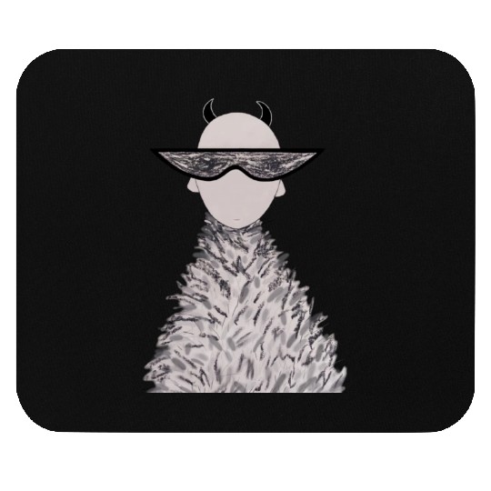 Cute stylish devil. Mouse Pads