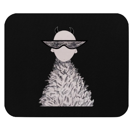 Cute stylish devil. Mouse Pads