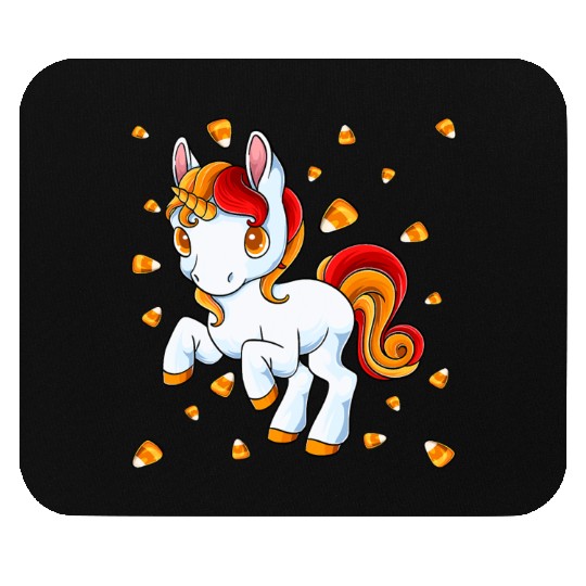 Halloween Unicorn Pony Candy Corn Halloween Mouse Pads
