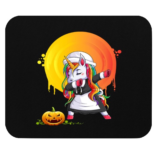 Halloween Unicorn Pony Magical Fantasy Dabbing Mouse Pads