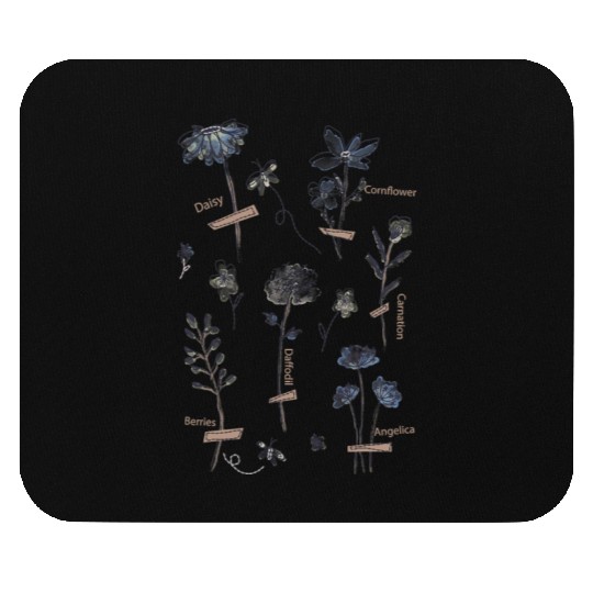 Plant These Save The Bees Botanical Vintage WildFl Mouse Pads