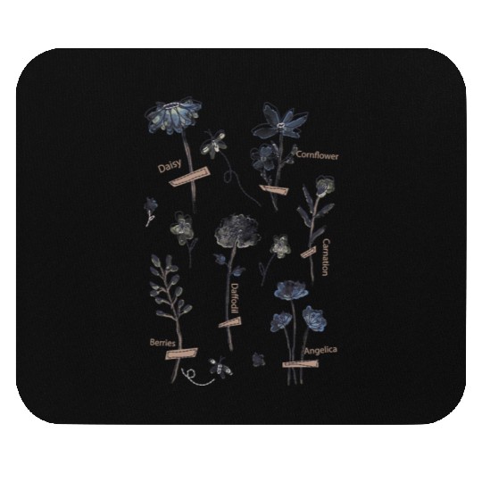Plant These Save The Bees Botanical Vintage WildFl Mouse Pads