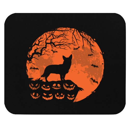 Swedish Vallhund And Moon Halloween Dog Lover Gift Mouse Pads