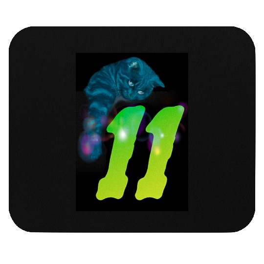 playful cat Mouse Pads