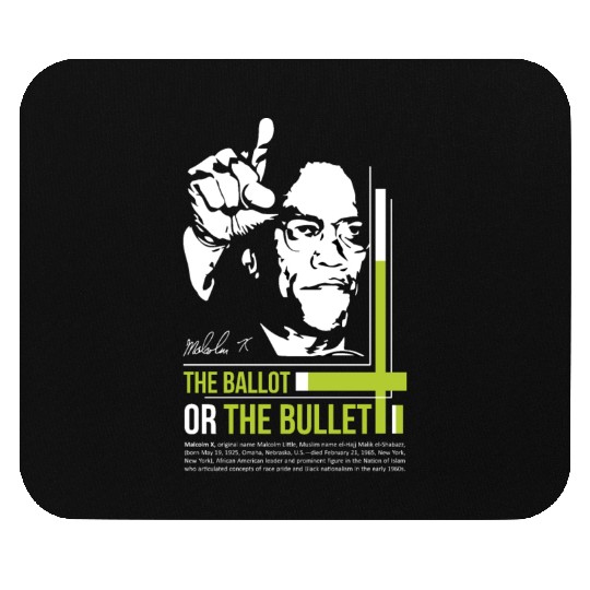 MALCOLM X Education Quote Mouse Pads
